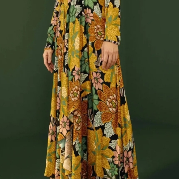 FARM Rio Floral Maxi Dress - Yellow, Green, Pink - Picture 5 of 5